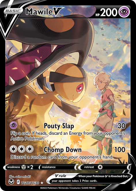 SWSH Silver Tempest TG17/TG30 Mawile V (Full Art)
