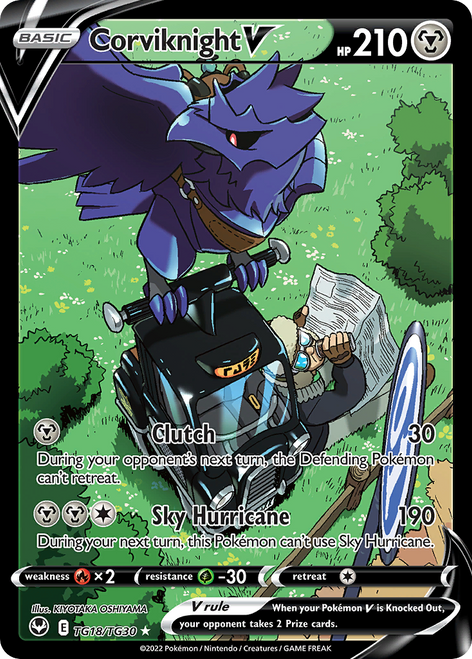 SWSH Silver Tempest TG18/TG30 Corviknight V (Full Art)