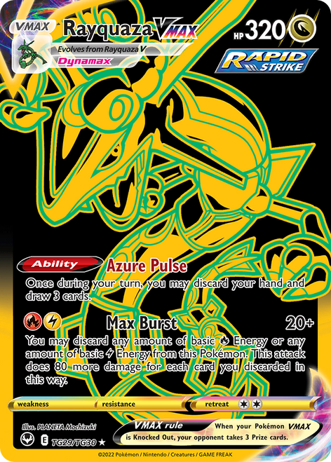 SWSH Silver Tempest TG29/TG30 Rayquaza VMAX (Secret Rare)