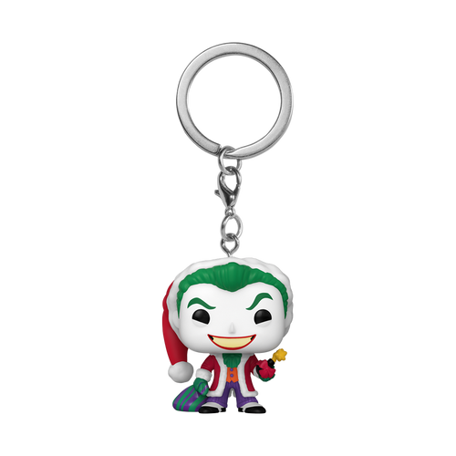 Pocket POP! Keychain: DC Super Heroes - Joker as Santa