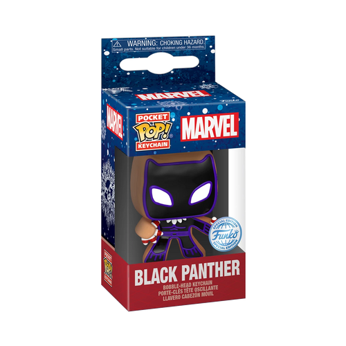 Pocket POP! Keychain: Marvel Holiday - Gingerbread Black Panther