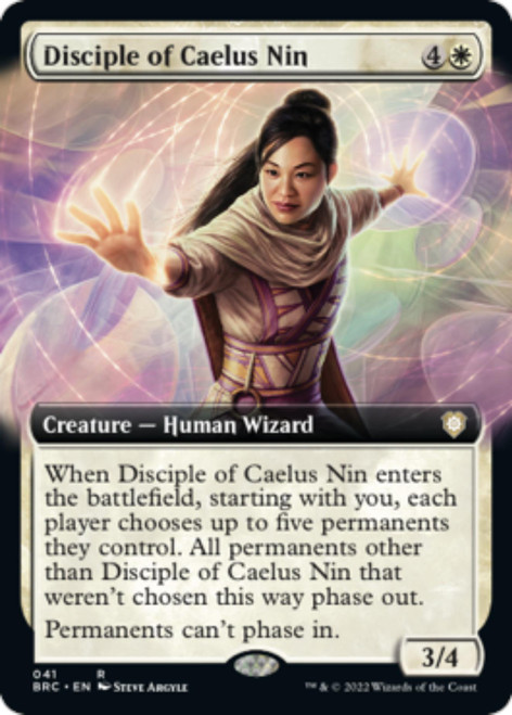 Disciple of Caelus Nin (Extended Art foil) | The Brothers' War Commander