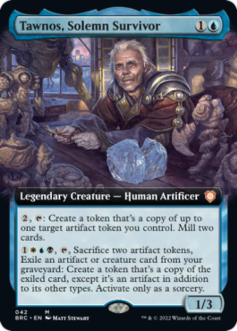 Tawnos, Solemn Survivor (Extended Art foil) | The Brothers' War Commander