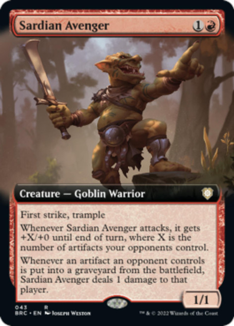 Sardian Avenger (Extended Art foil)