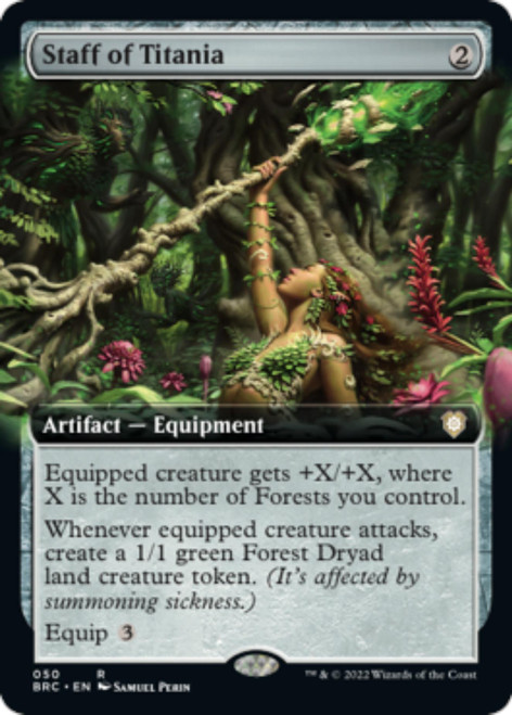 Staff of Titania (Extended Art foil)
