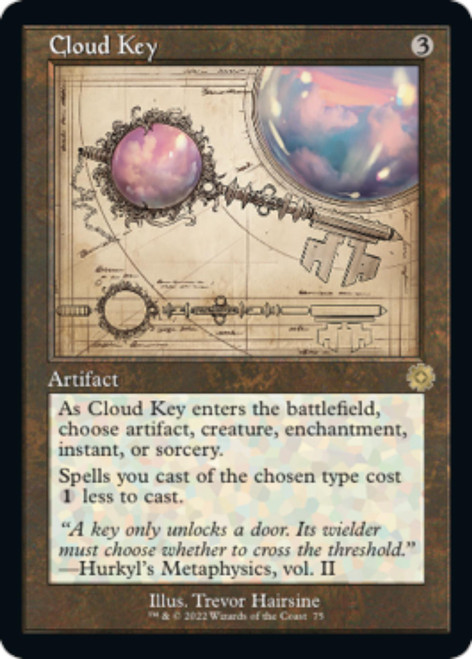 Cloud Key (Schematic Art foil) | The Brothers' War Retro Artifacts