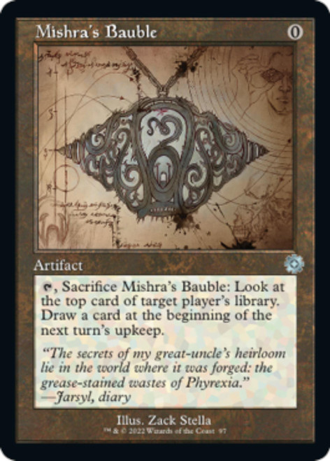 Mishra's Bauble (Schematic Art foil) | The Brothers' War Retro Artifacts