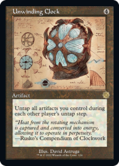 Unwinding Clock (Schematic Art foil)