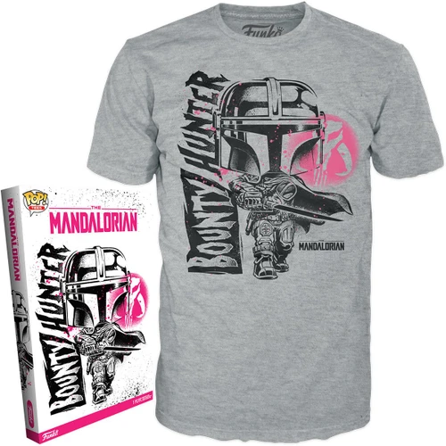 Boxed Tee - Star Wars: The Mandalorian Bounty Hunter POP! T-Shirt