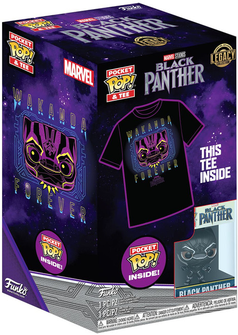 Pocket POP! & Tee: Black Panther Childrens' T-Shirt