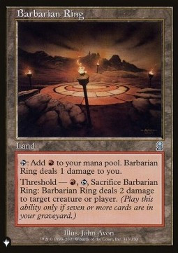 Barbarian Ring (The List Reprint)
