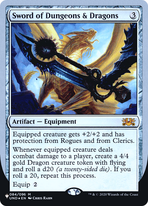 Sword of Dungeons and Dragons (The List Reprint foil)