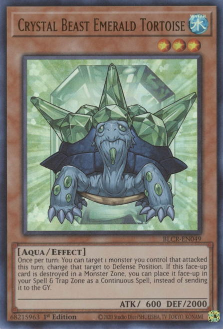 BLCR-EN049 Crystal Beast Emerald Tortoise