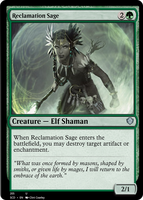 Reclamation Sage | Starter Commander Decks