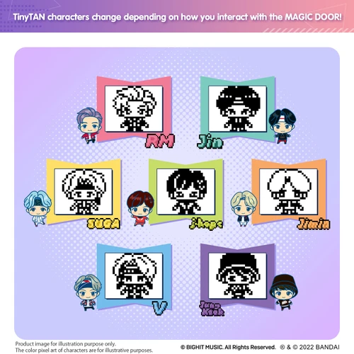 BTS TinyTAN Tamagotchi Nano Purple