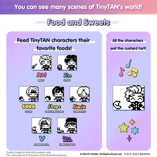 BTS TinyTAN Tamagotchi Nano Purple