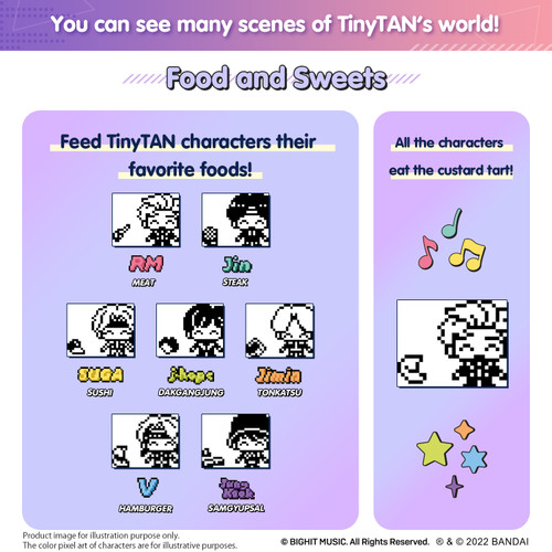 BTS TinyTAN Tamagotchi Nano Purple