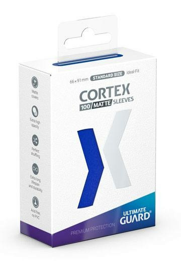Cortex Sleeves Standard Size Matte Blue (100)