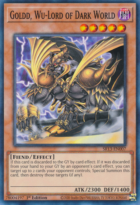 SR13-EN007 Goldd, Wu-Lord of Dark World