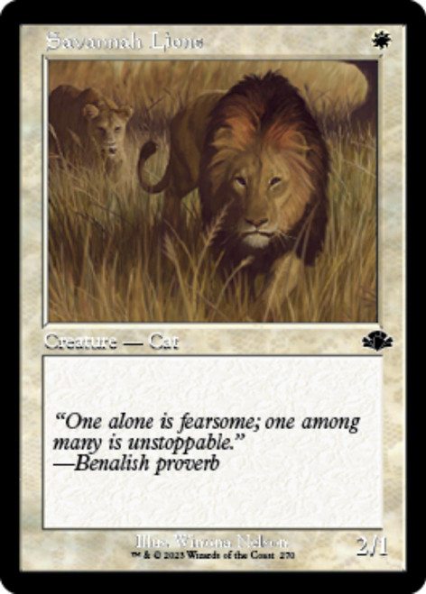 Savannah Lions (Retro Frame) | Dominaria Remastered