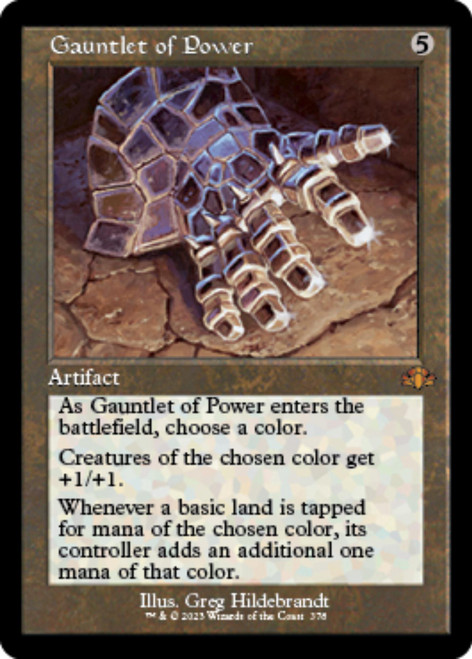 Gauntlet of Power (Retro Frame) | Dominaria Remastered