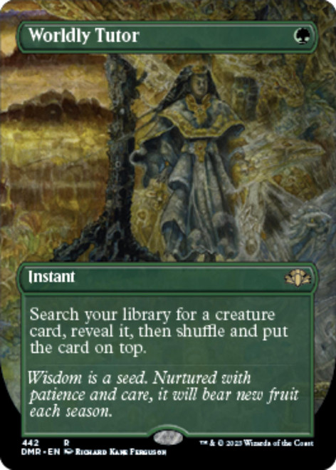 Worldly Tutor (Borderless Art)