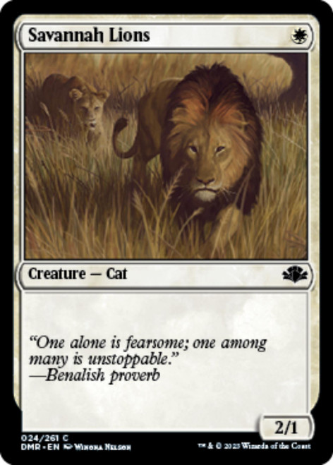 Savannah Lions (foil) | Dominaria Remastered