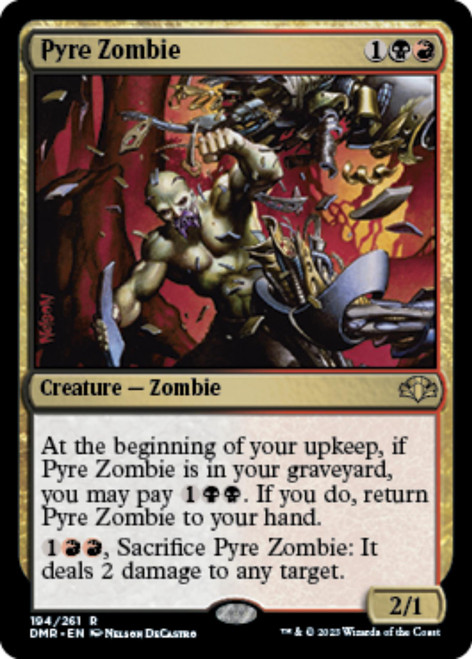 Pyre Zombie (foil) | Dominaria Remastered