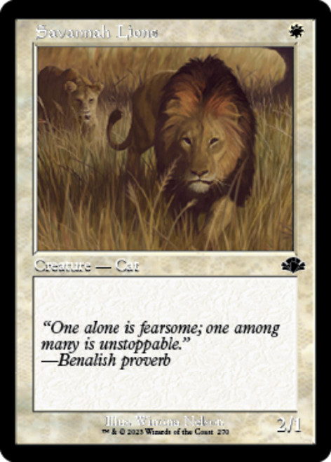 Savannah Lions (Retro Frame foil)