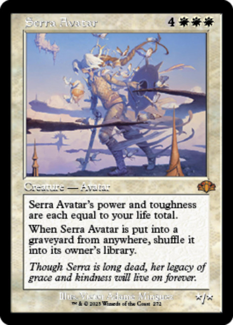 Serra Avatar (Retro Frame foil) | Dominaria Remastered