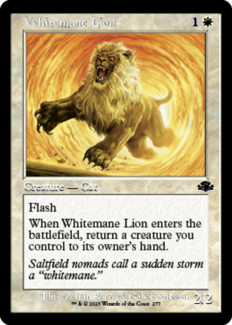 Whitemane Lion (Retro Frame foil)