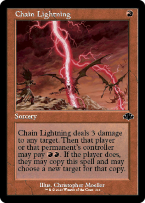 Chain Lightning (Retro Frame foil) | Dominaria Remastered