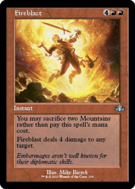 Fireblast (Retro Frame foil)