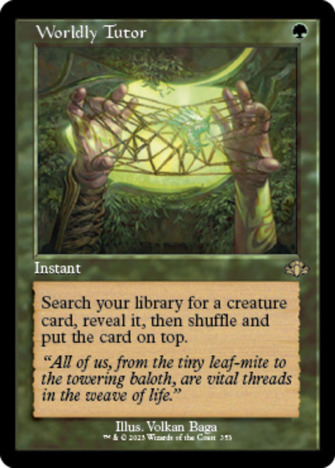 Worldly Tutor (Retro Frame foil)