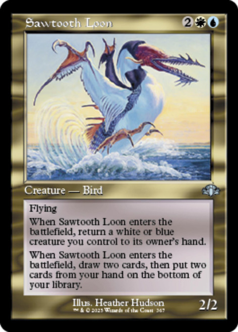 Sawtooth Loon (Retro Frame foil)