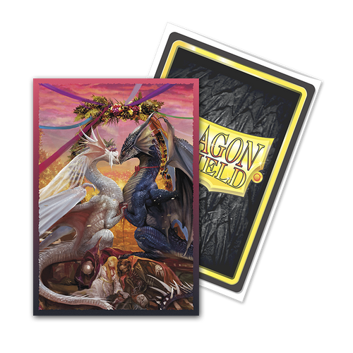 Dragon Shield Brushed Art Japanese size Sleeves - Valentine Dragon 2023 (60)