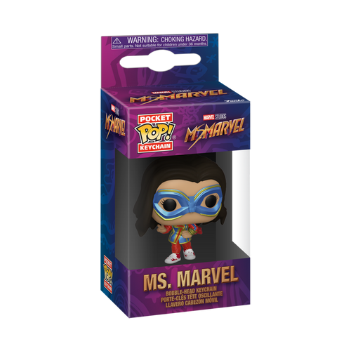 Pocket POP! Keychain: Ms. Marvel - Ms. Marvel with Peace Sign