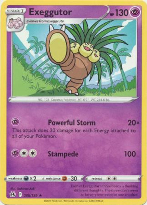 Crown Zenith 058/159 Exeggutor