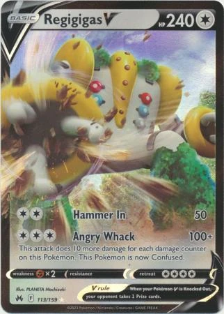 Crown Zenith 113/159 Regigigas V (Half Art)