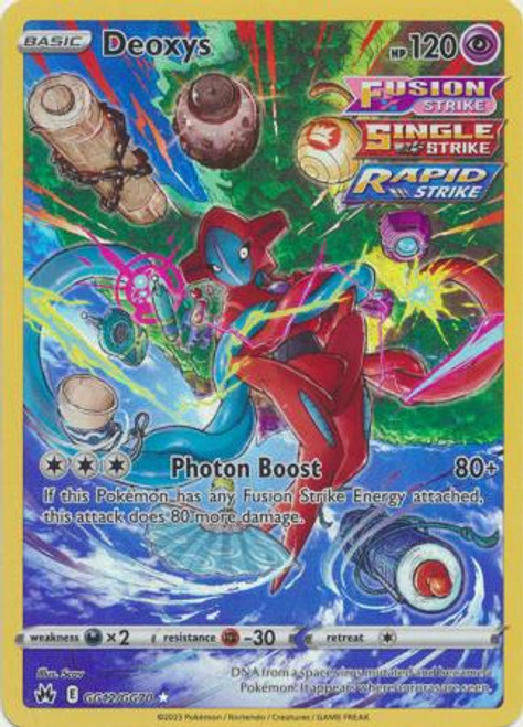 Deoxys VStar - GG46/GG70 Full Art Ultra Rare - Crown Zenith – JAB