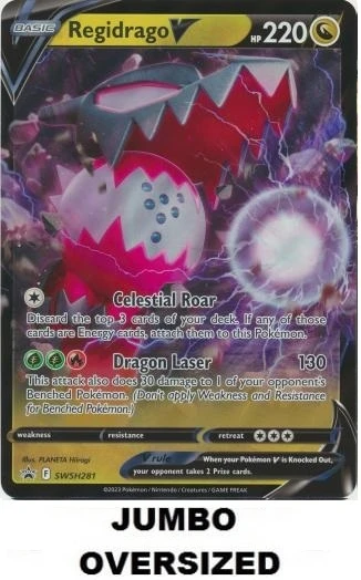 JUMBO Sword & Shield Promo SWSH281 Regidrago V