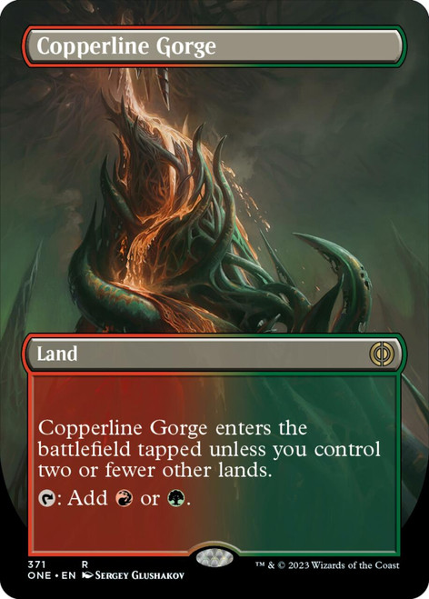 Copperline Gorge (Borderless) | Phyrexia: All Will Be One