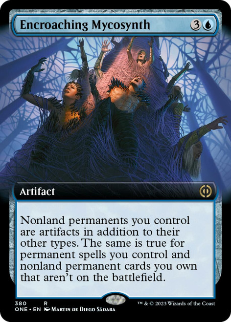 Encroaching Mycosynth (Extended Art) | Phyrexia: All Will Be One