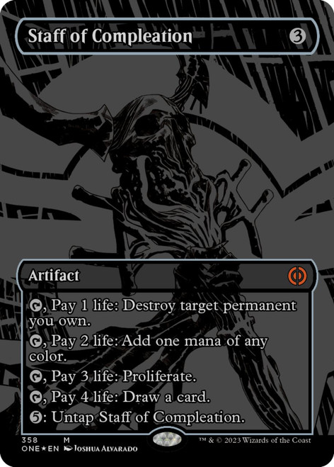 Staff of Compleation (Oil Slick Raised foil)