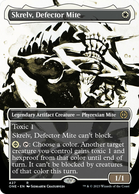 Skrelv, Defector Mite (Borderless Ichor Compleat foil) | Phyrexia: All Will Be One