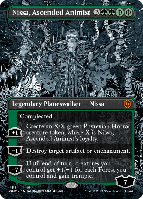 Nissa, Ascended Animist (Borderless Manga Compleat foil)