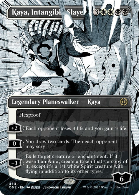 Kaya, Intangible Slayer (Borderless Manga Compleat foil) | Phyrexia: All Will Be One
