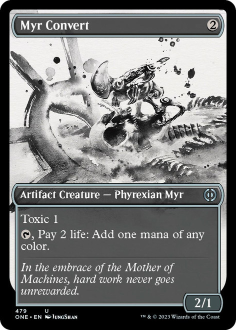 Myr Convert (Borderless Ichor Compleat foil) | Phyrexia: All Will Be One
