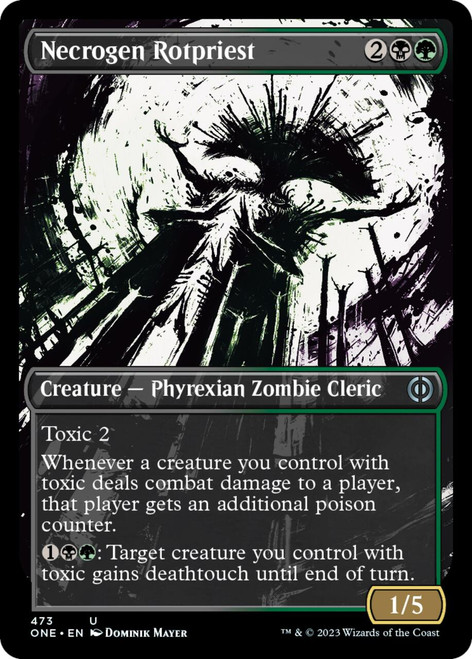 Necrogen Rotpriest (Borderless Ichor Compleat foil) | Phyrexia: All Will Be One