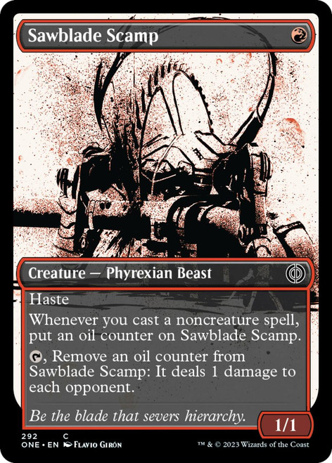 Sawblade Scamp (Borderless Ichor) | Phyrexia: All Will Be One